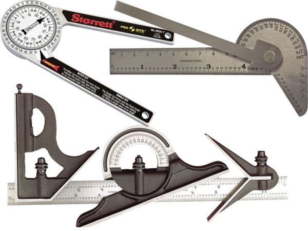 Combination, Protractor & Depth Gauges